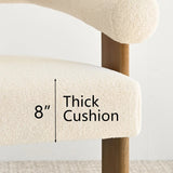 Maye 54" Modern Beige Upholstered Loveseat Sofa