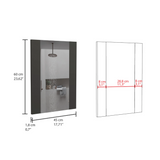 TUHOME Mirror Madrid, Rectangular Wall Mirror with Looking Glass, Modern Decorative Accent for Bedroom, Bathroom or Entryway, Space-Enhancing Home Décor with Contemporary Framing