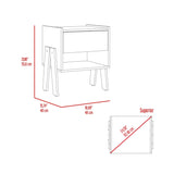 Joy Nightstand with Open Storage Shelf, Smooth-Glide Drawer, Sturdy Top Surface and Modern Space-Saving Bedside Design for Organizing Books, Essentials and Decorative Items in an Elegant and Functional Bedroom Setting