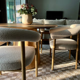 Melbourne Modern Boucle Upholstered Dining Chair (Set of 6)