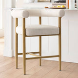 Melbourne 24" Boucle Counter Stool with Arms (1-Piece)