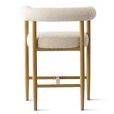 Melbourne 24" Boucle Counter Stool with Arms (Set of 3)