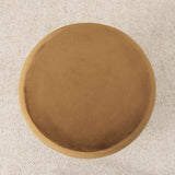 Mellow Modern Round Velvet Ottoman With Storage