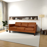 Memphis Waxy Cognac Leather Sofa