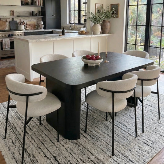 Merida Upholstered Dining Chair With Metal Legs (Set of 2)