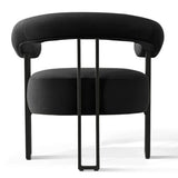 Mia Modern Velvet Accent Chair with Arms (1-Piece)