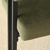 Mia 48.5" Modern Velvet Bench Loveseat