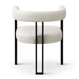 Mia Upholstered Tweed Dining Chair with Arms (Set of 2)