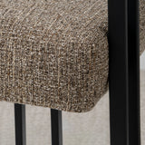 Mia Upholstered Tweed Dining Chair with Arms (Set of 2)