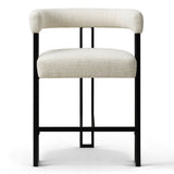 Mia 24" Modern Tweed Counter Stool with Arms (1-piece)