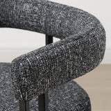 Mia 24" Modern Tweed Counter Stool with Arms (1-piece)