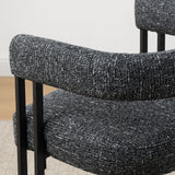 Mia 24" Modern Tweed Counter Stool with Arms (1-piece)