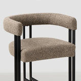 Mia 24" Modern Tweed Counter Stool with Arms (1-piece)
