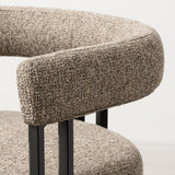 Mia 24" Modern Tweed Counter Stool with Arms (1-piece)