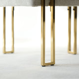 Mia Modern Gold Chenille Dining Chair with Arms (Set of 6)