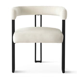 Mia Velvet Dining Chair with Arms (Set of 6)