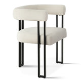 Mia Velvet Dining Chair with Arms (Set of 8)
