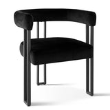 Mia Velvet Dining Chair with Arms (Set of 6)