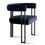 Mia Velvet Dining Chair with Arms (Set of 2)