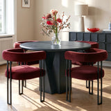 Mia Velvet Dining Chair with Arms (Set of 4)