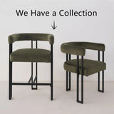 Mia Velvet Dining Chair with Arms (Set of 6)