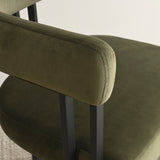 Mia Velvet Dining Chair with Arms (Set of 2)
