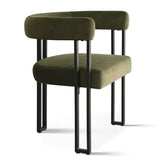 Mia Velvet Dining Chair with Arms (Set of 6)