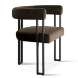 Mia Velvet Dining Chair with Arms (Set of 8)
