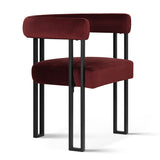 Mia Velvet Dining Chair with Arms (Set of 4)