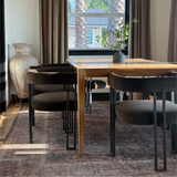Mia Velvet Dining Chair with Arms (Set of 6)
