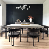 Mia Velvet Dining Chair with Arms (Set of 8)