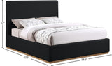 Monaco Contemporary Bed with Solid Wood Frame and Elegant Boucle Fabric for Modern Bedrooms