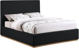 Monaco Contemporary Bed with Solid Wood Frame and Elegant Boucle Fabric for Modern Bedrooms