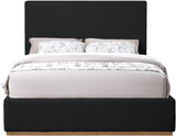 Monaco Contemporary Bed with Solid Wood Frame and Elegant Boucle Fabric for Modern Bedrooms