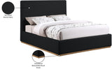 Monaco Contemporary Bed with Solid Wood Frame and Elegant Boucle Fabric for Modern Bedrooms