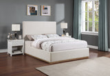 Monaco Contemporary Bed with Solid Wood Frame and Elegant Boucle Fabric for Modern Bedrooms