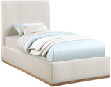 Monaco Contemporary Bed with Solid Wood Frame and Elegant Boucle Fabric for Modern Bedrooms