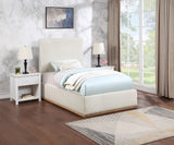 Monaco Contemporary Bed with Solid Wood Frame and Elegant Boucle Fabric for Modern Bedrooms