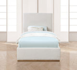 Monaco Contemporary Bed with Solid Wood Frame and Elegant Boucle Fabric for Modern Bedrooms