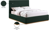 Monaco Contemporary Bed with Solid Wood Frame and Elegant Boucle Fabric for Modern Bedrooms