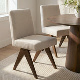 Morgan Mid Century Modern Upholstered Dining Chair (Set of 2)