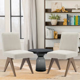 Morgan Mid Century Modern Upholstered Dining Chair (Set of 2)