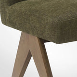 Morgan Mid Century Modern Upholstered Dining Chair (Set of 2)