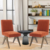 Morgan Mid Century Modern Upholstered Dining Chair (Set of 2)