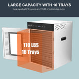 16 Shelf Stainless Steel Trays With Digital Timer And Temperature Control, 1500 Watts