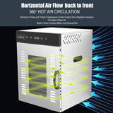 16 Shelf Stainless Steel Trays With Digital Timer And Temperature Control, 1500 Watts