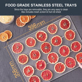 16 Shelf Stainless Steel Trays With Digital Timer And Temperature Control, 1500 Watts