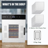 16 Shelf Stainless Steel Trays With Digital Timer And Temperature Control, 1500 Watts