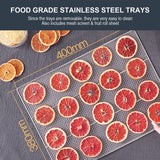 20 Shelf Stainless Steel Trays With Digital Timer And Temperature Control, 2000 Watts