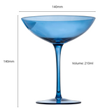 Champagne Coupes 12oz - (2, Cobalt Blue)